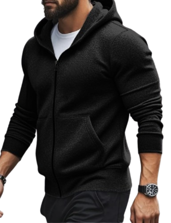 Accmetees Mens Hooded Sweatshirt with Zip, Full Sleeve, Zipper Hoodie with Kangaroo Pocket, - Image 8