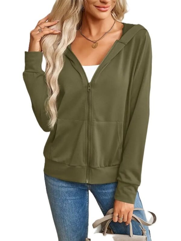 Accmetees Womens Hooded Sweatshirt, Full Sleeve, Hoodie with Kangaroo Pocket - Image 3