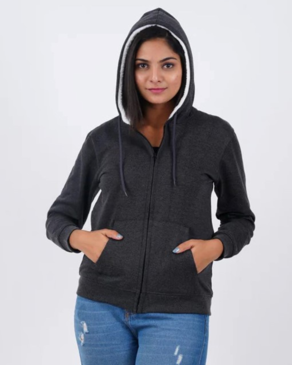 Accmetees Womens Hooded Sweatshirt, Full Sleeve, Hoodie with Kangaroo Pocket - Image 9