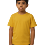 100% COTTON , KIDS ROUND NECK, HALF SLEEVE, SOLID, BIO WASHED FOR SOFT FEELING