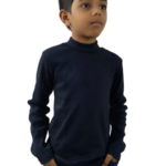 94% COTTON , 6% LYCRA ELASTAN , BOYS HIGH / TURTLE NECK T SHIRT , FULL SLEEVE , BIO WASHED FOR SOFT FEELING , SWEATER FOR MILD WINTER