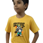 100% COTTON, BOYS ROUND NECK T SHIRT, HALF SLEEVE , BIO WASHED