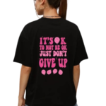 100% COTTON, WOMENS ROUND NECK , HALF SLEEVE , ITSOK PRINTED, BIO WASHED