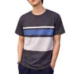 100% COTTON, YARN DYED STRIPED, ROUND NECK , HALF SLEEVE